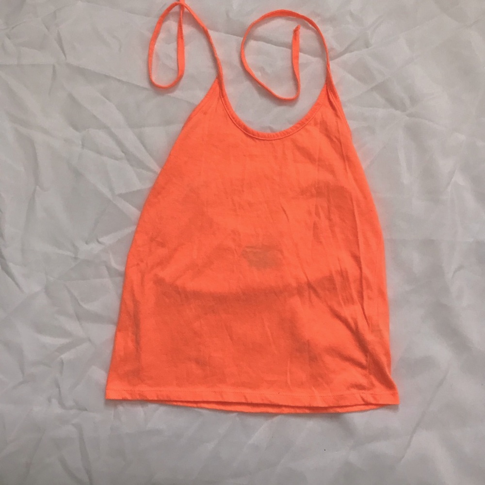 Tank top bright fluorescent orange
